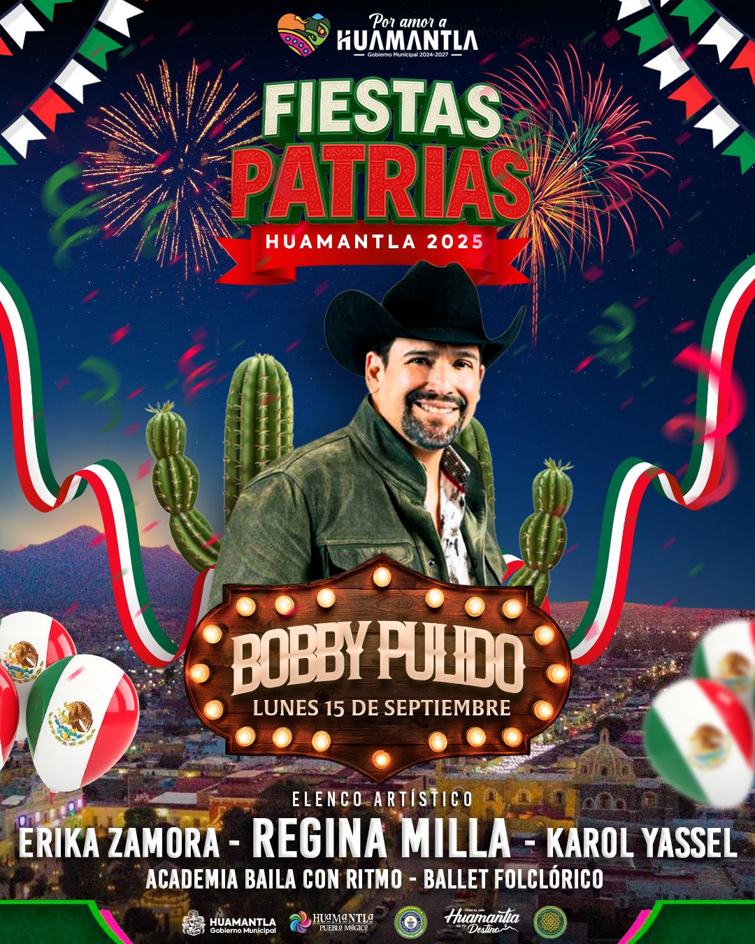 Huamantla se prepara para celebrar una gran Noche Mexicana este 15 de septiembre